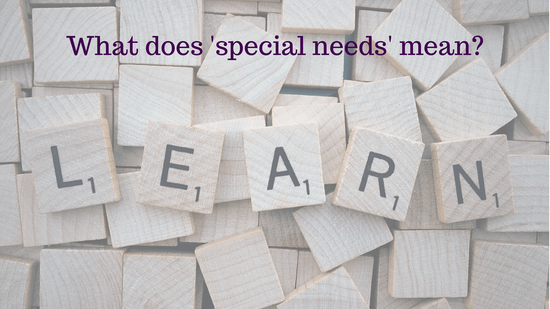 Special Educational Needs what does it mean? Valuing Minds