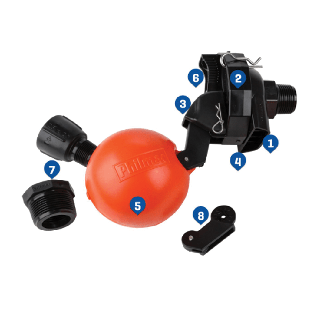 Philmac OptiPHIL Above Water Float Valve 25mm (1") * Valve Warehouse