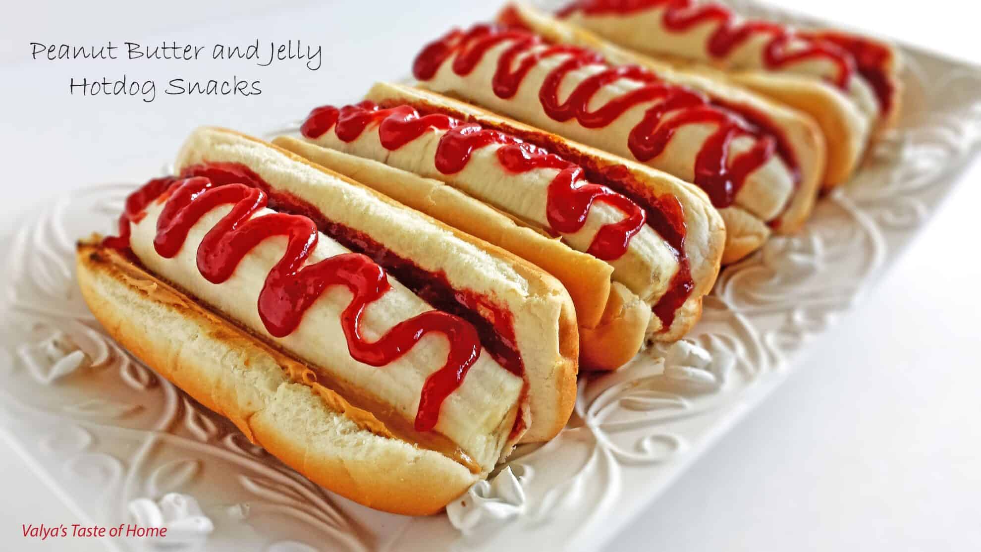 Peanut Butter and Jelly Hotdog Snacks « Valya's Taste of Home