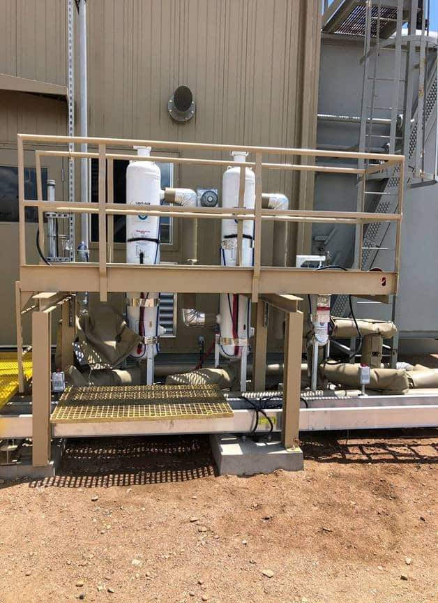 Natural Gas Generators being used with Pipeline Series Deliquescent