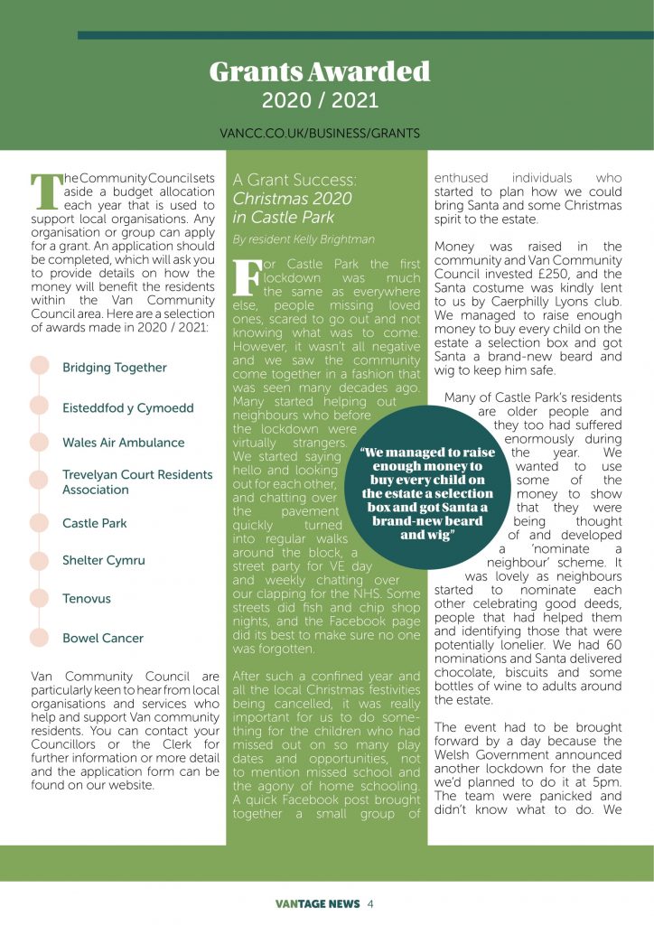 VANtage Newsletter Spring 2021 Van Community Council Van Community(03)