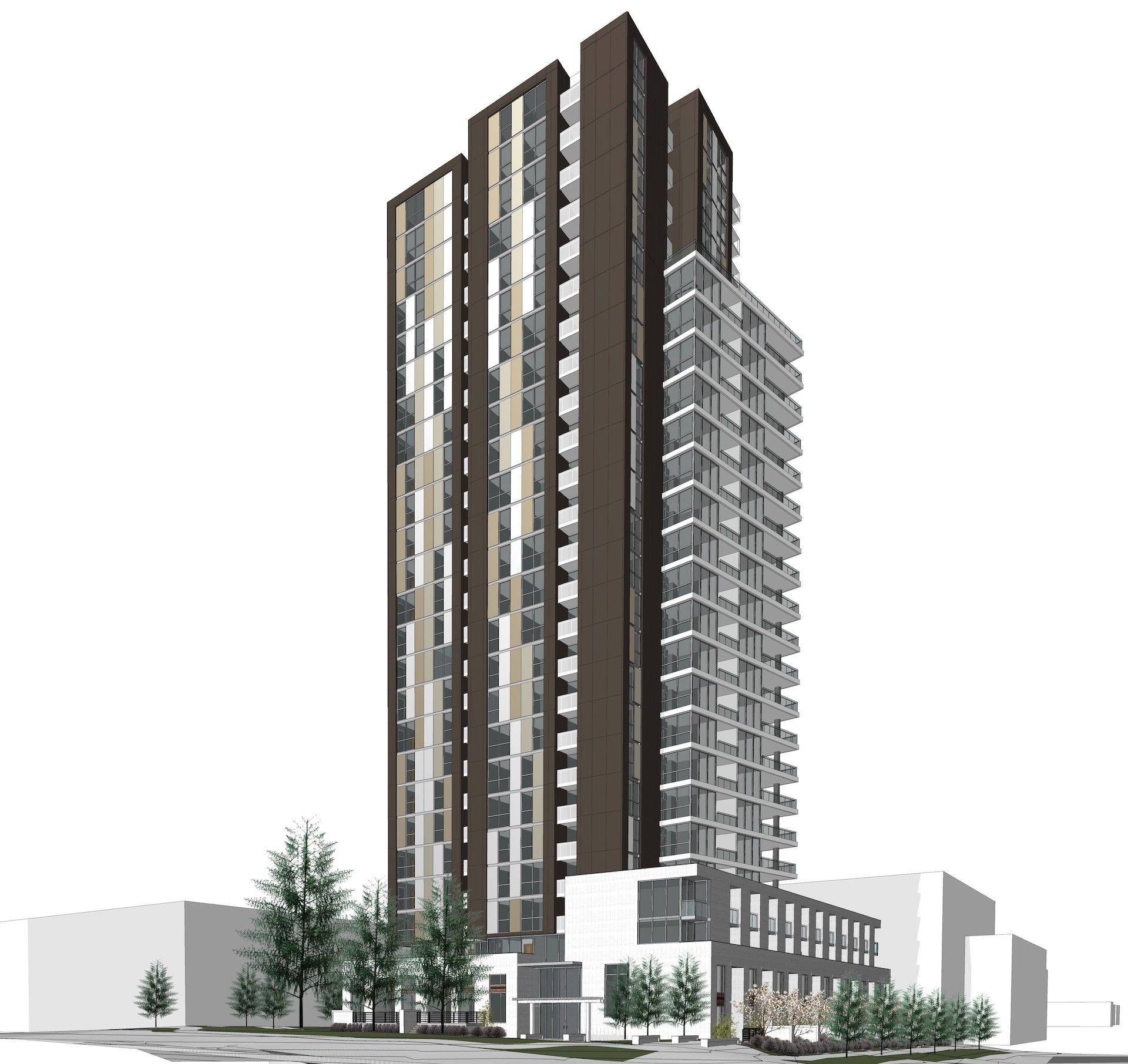 Melrose Tower by ML Emporio in Surrey City Centre 26storey Condo