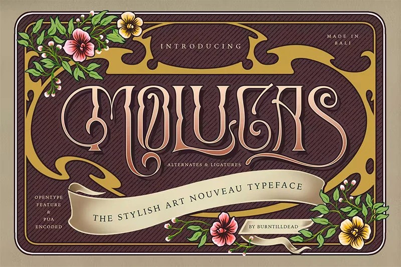 27 of the Best Art Nouveau Fonts for Graphic Designers