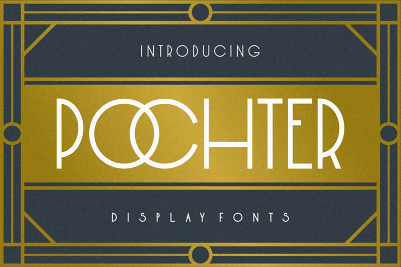 30+ Best Art Deco Fonts, Lettering, and Vintage Typography