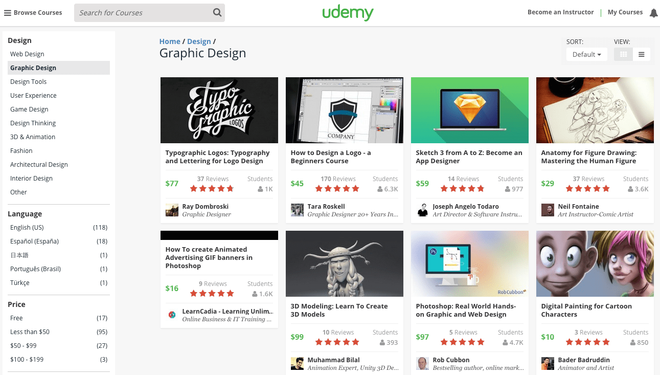 The Ultimate List of the Best Online Graphic Design Courses