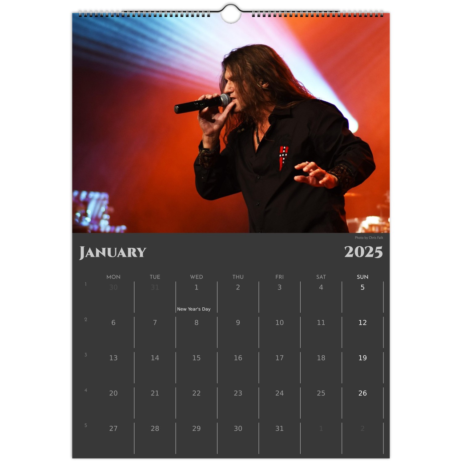 Wall Calendar Tour 2025 Vanden Plas Official Germanys leading ProgMetal Band