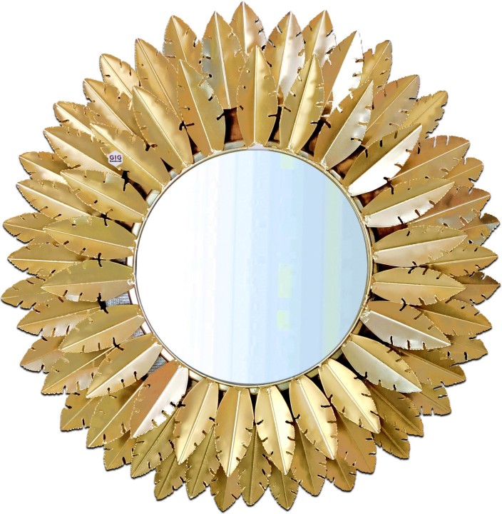 VandituHub Decorative Wall Mirror Golen 3 layerGolden leaves frame (HSN
