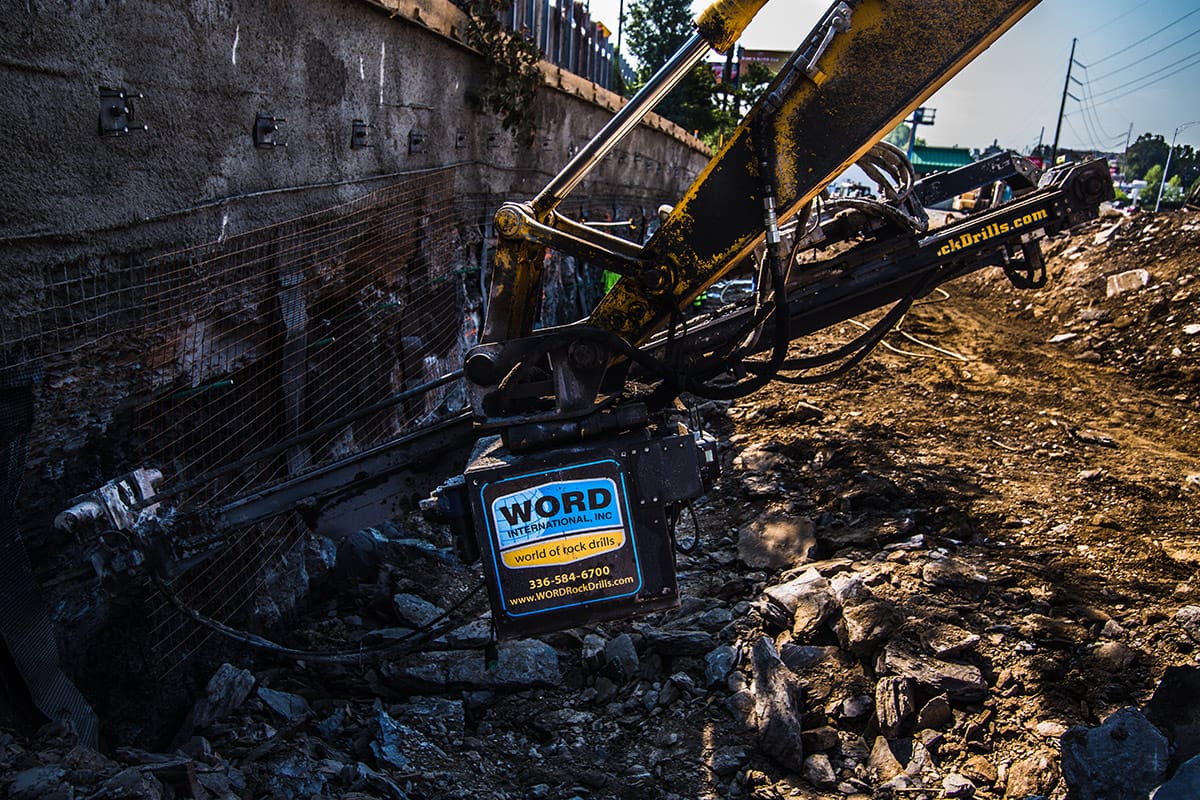 Word Rock Drill Excavator Attachment Rock Drill for sale VanEd Equipment