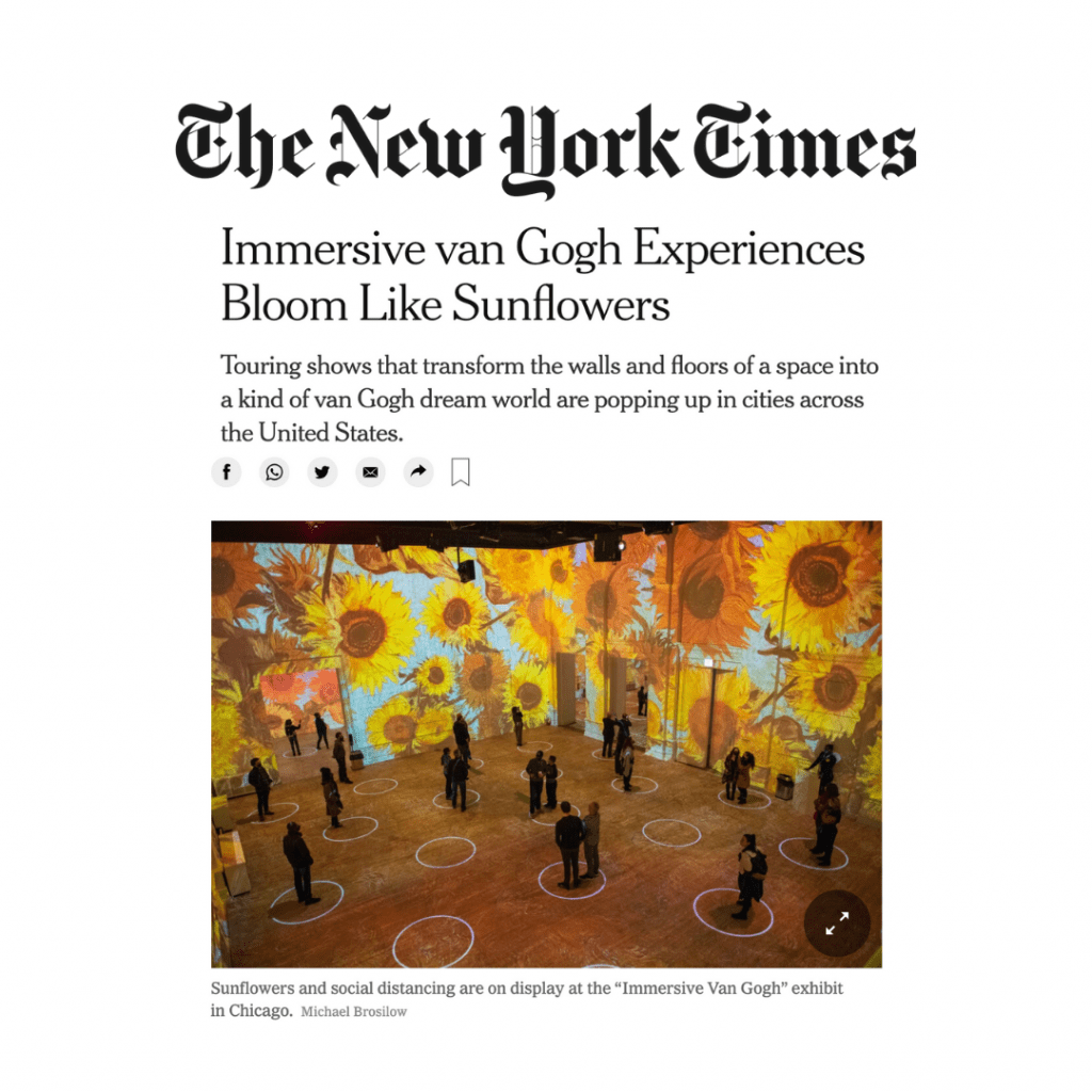 Van Gogh Exhibit New York City The Immersive Experience