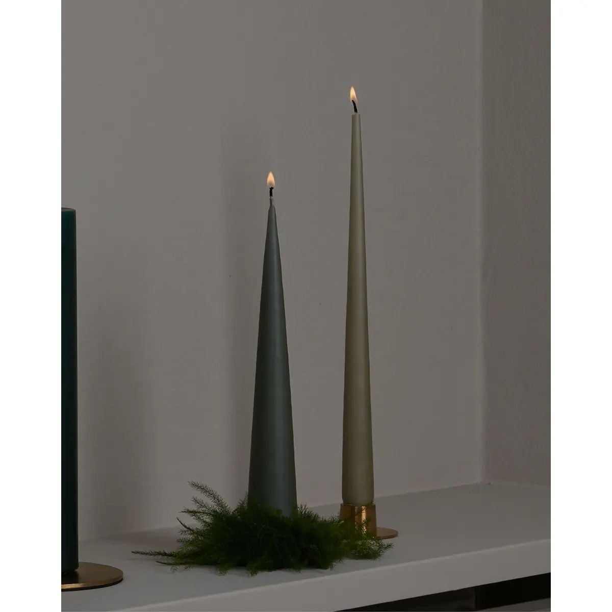 Ester & Erik candle cone candle, matt finish, various colours Vanil