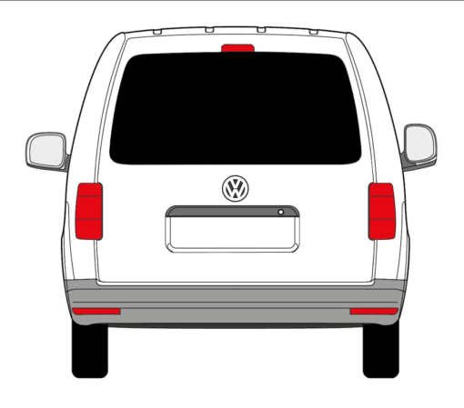 VW Caddy Full Tinted Window Package With FREE Fitting Kit Worth Over £