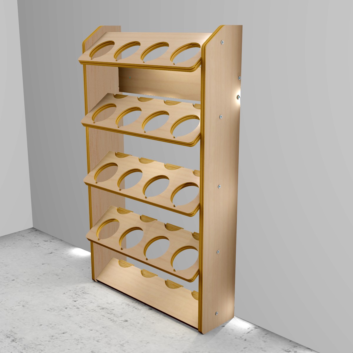 Aerosol Spray Can Holder and Lube Storage Rack VANRACK