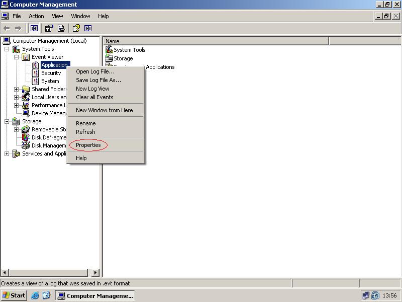 Adjust the Windows Event Log size Vanstechelman.eu