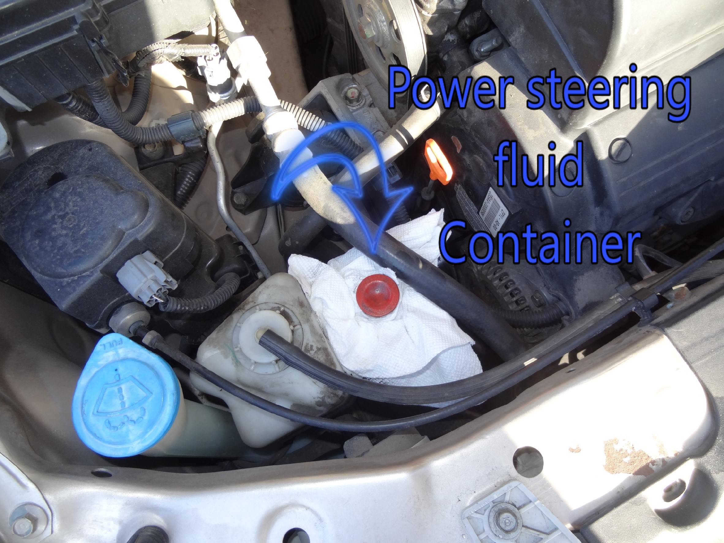 Adding Power Steering Fluid to a Honda Odyssey - Prepare for Natural