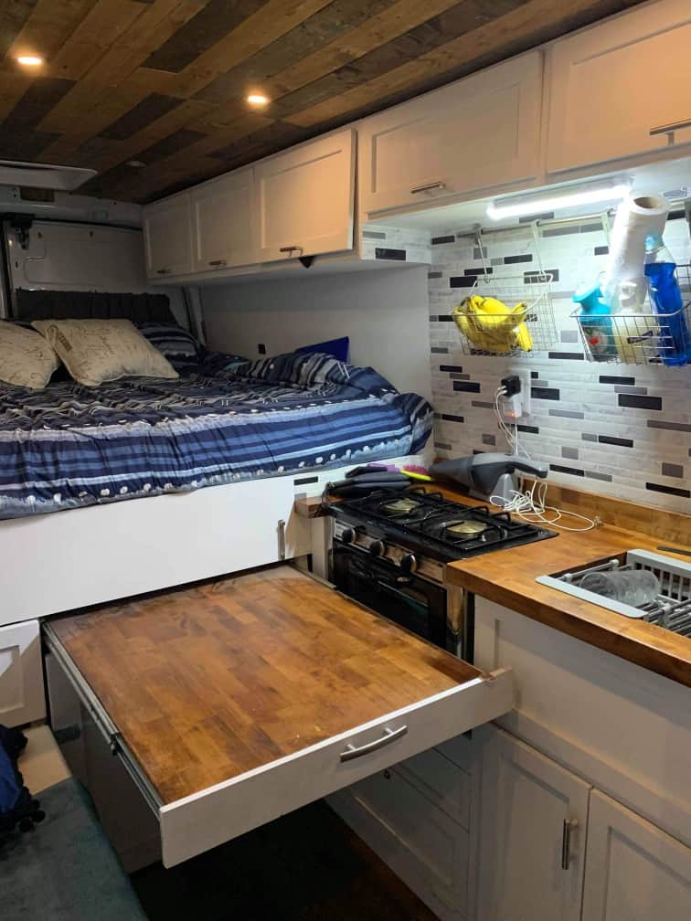 Converted Ford transit with shower and toilet Van Viewer