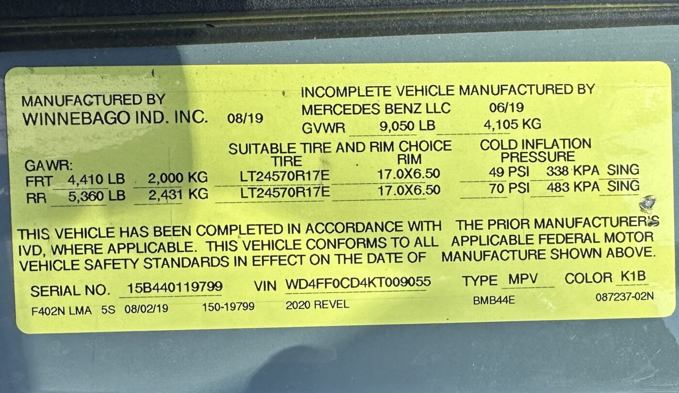 2020 Mercedes Sprinter For Sale In Little Silver Van Viewer