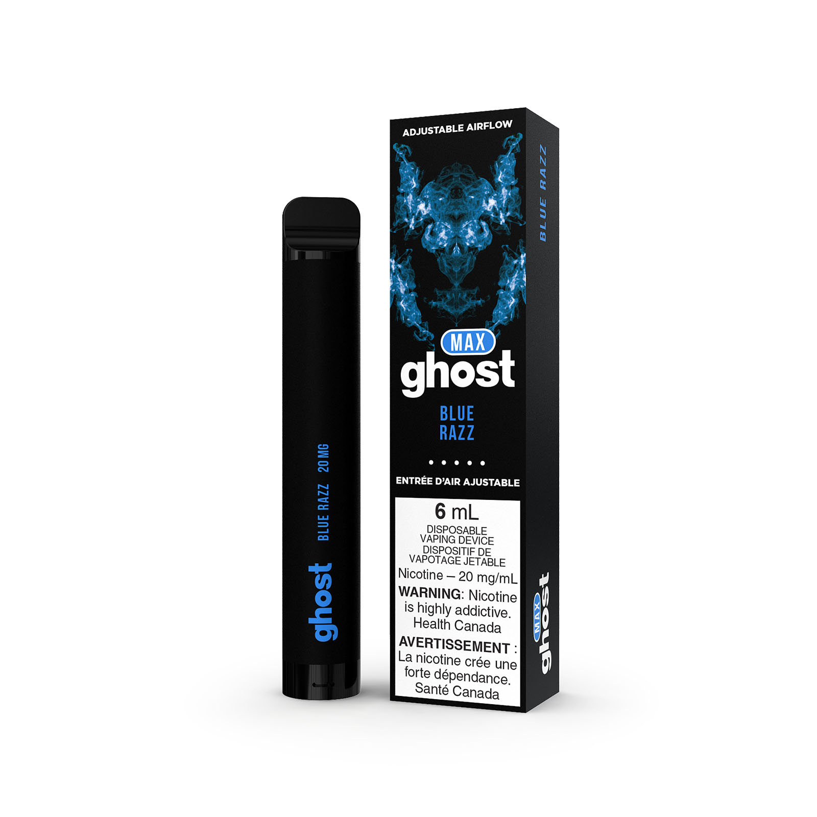 Blue Razz Ghost Max Disposable Vape 6mL VapeLoft