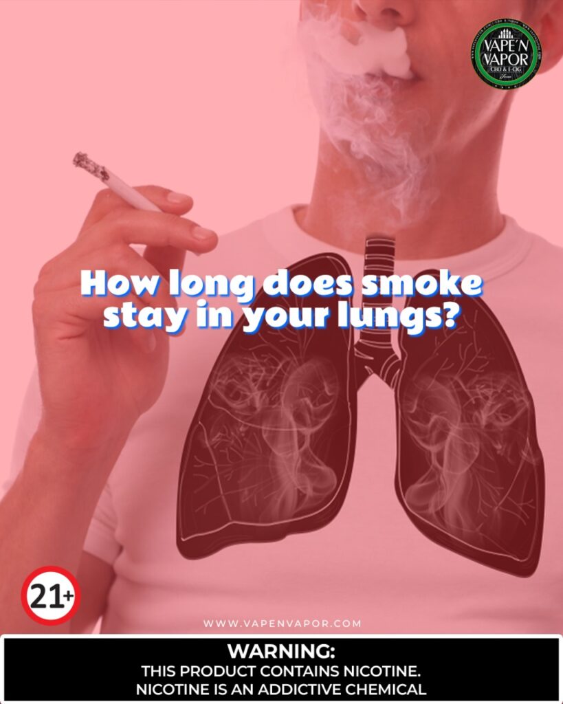 How Long Does Smoke Stay In Your Lungs? Vape 'N Vapor