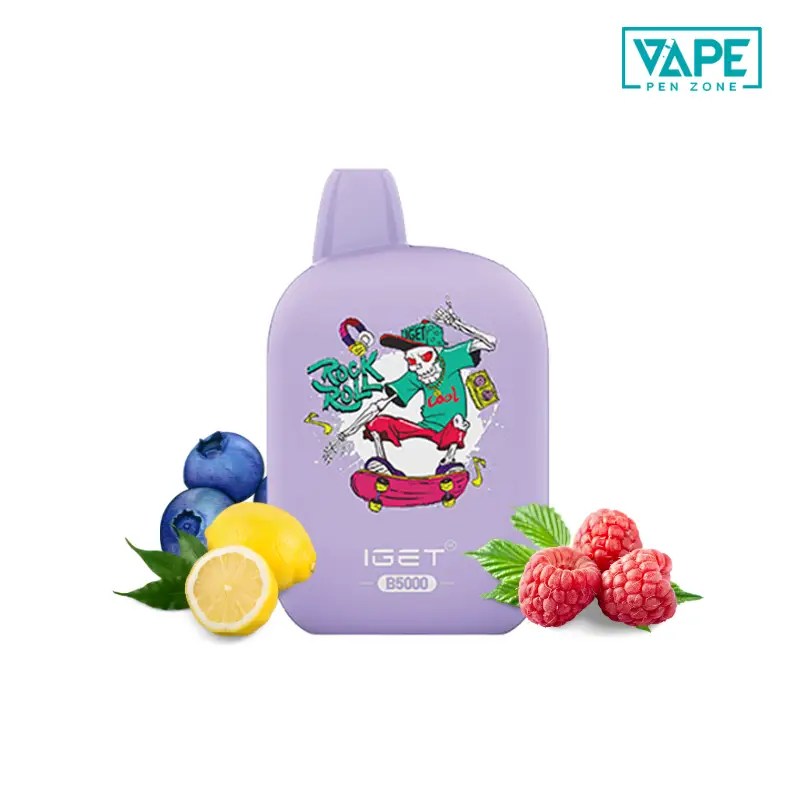 Blueberry Raspberry Lemon IGET B5000 VapePenZone