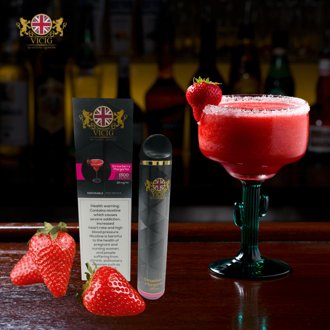 VICIG Strawberry Margarita 20mg 1500 Puffs Vape Vibes