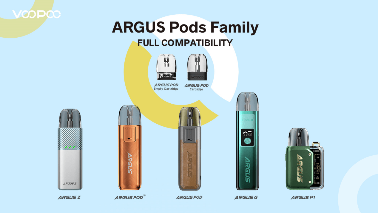 VOOPOO ARGUS Pods Family and ARGUS POD Cartridges Brings You Allaround