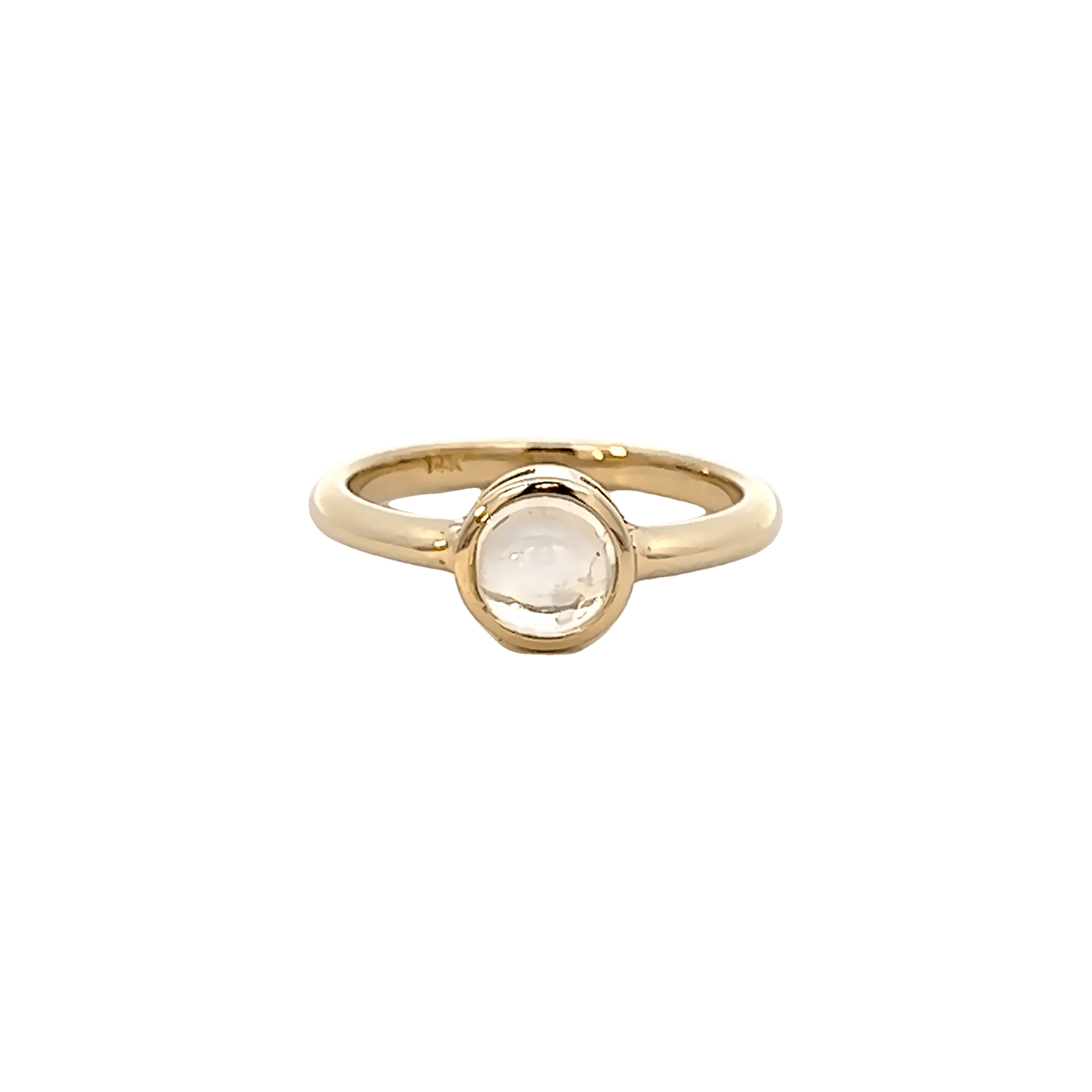 Yellow Gold Moonstone Ring Vardy's Jewelers Bay Area