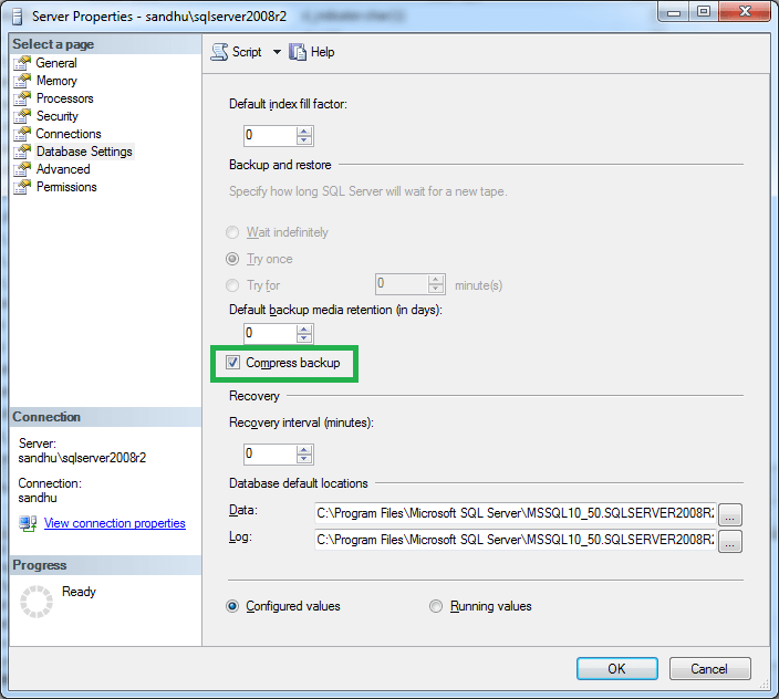 SQL Server 2008 Database Backup Compression Varinder Sandhu