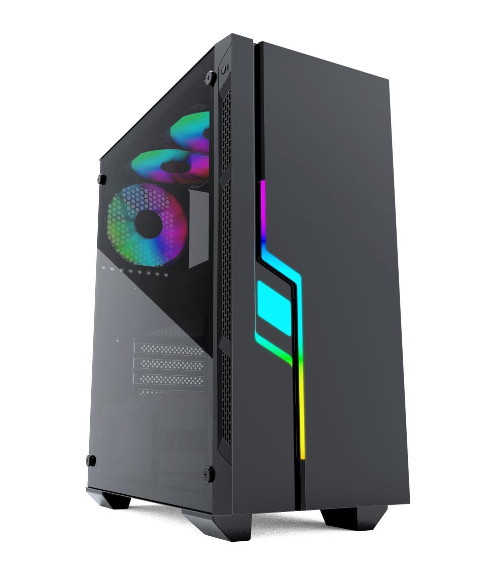 GEMBIRD computer case Fornax 2000 RGB LED STRIP RGB REAR FAN with