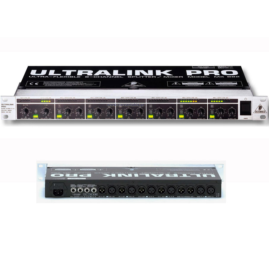 BEHRINGER MX882 V2 ULTRALINK PRO 8 ΚΑΝΑΛΙΑ SPLITTER/MIXER