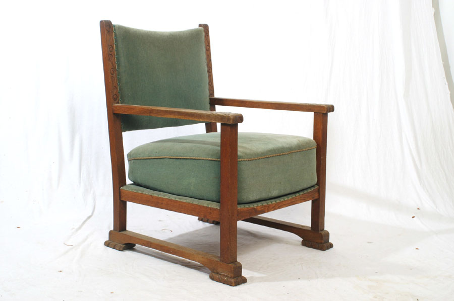 alter Lehnstuhl Eiche geschnitzt.Sessel Thron Stuhl eBay