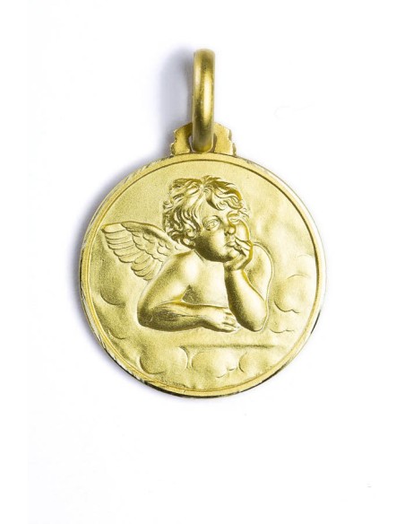 The Guardian Angel gold plated medal Vatican Gift