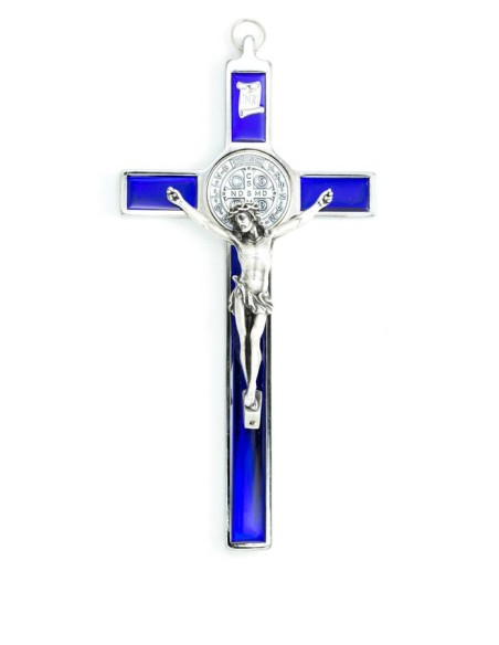 St. Benedict Crucifix Blue Vatican Gift