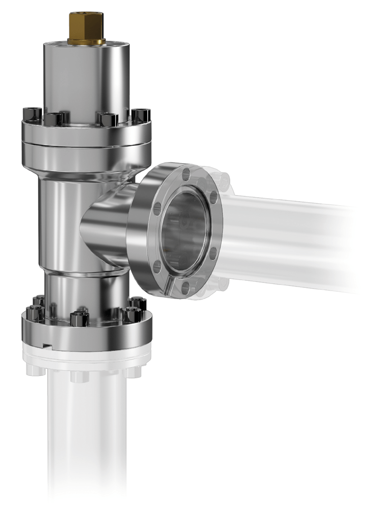 UHV AllMetal Angle Valve Easy Close VAT Valves