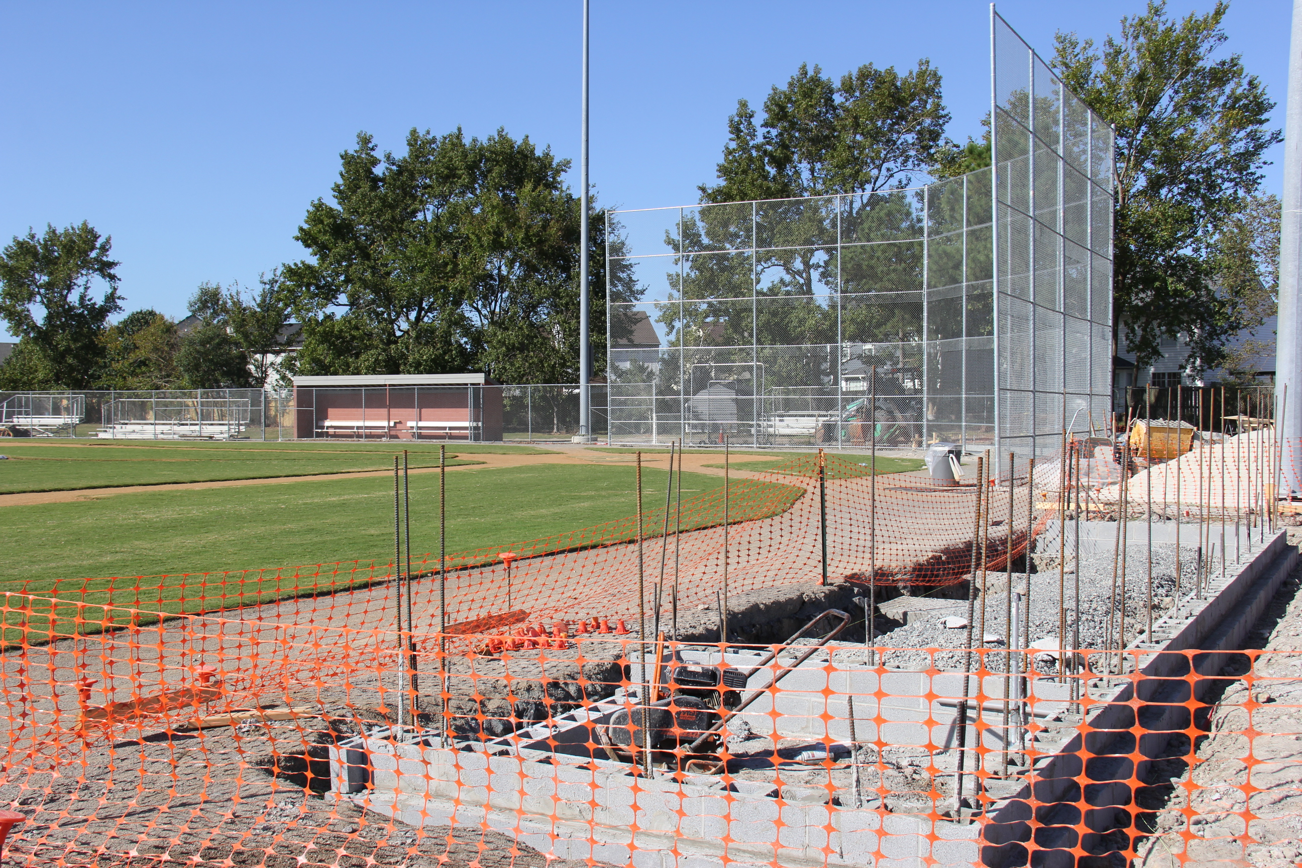 Batter up! Landstown baseball field repairs underway after tornado