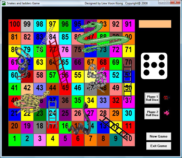 snake and ladder game Visual Basic