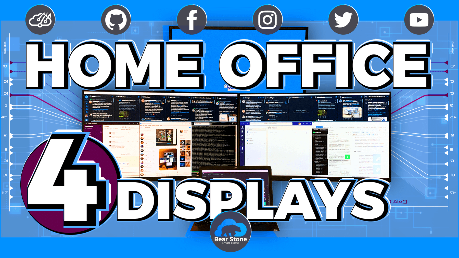 Maximize Your Productivity With This 4monitor Dell P2719H Setup