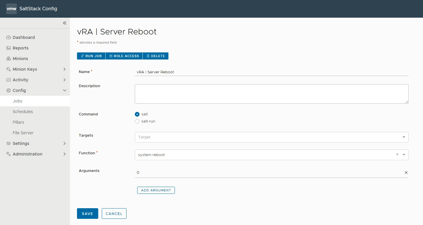 VMware vRealize SaltStack Config API vCROCS