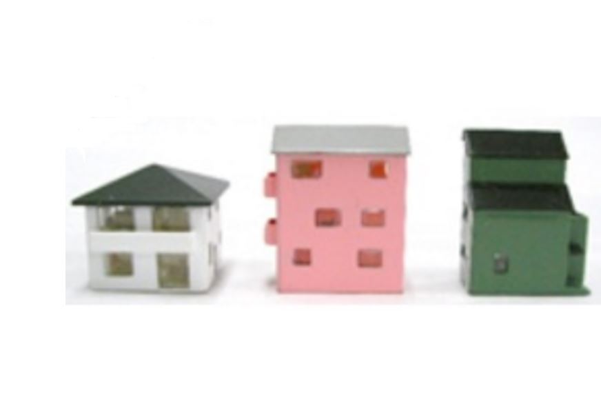 T Gauge 1450 Scale 3 Building Set A, B001 for Model Railroads