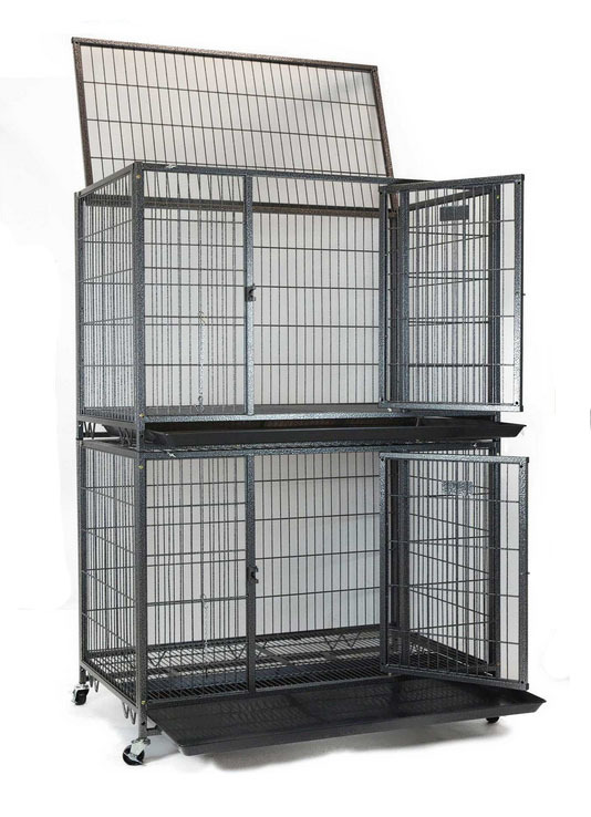 Dog Cage with wheels 30inch Double Vebo Pet Online