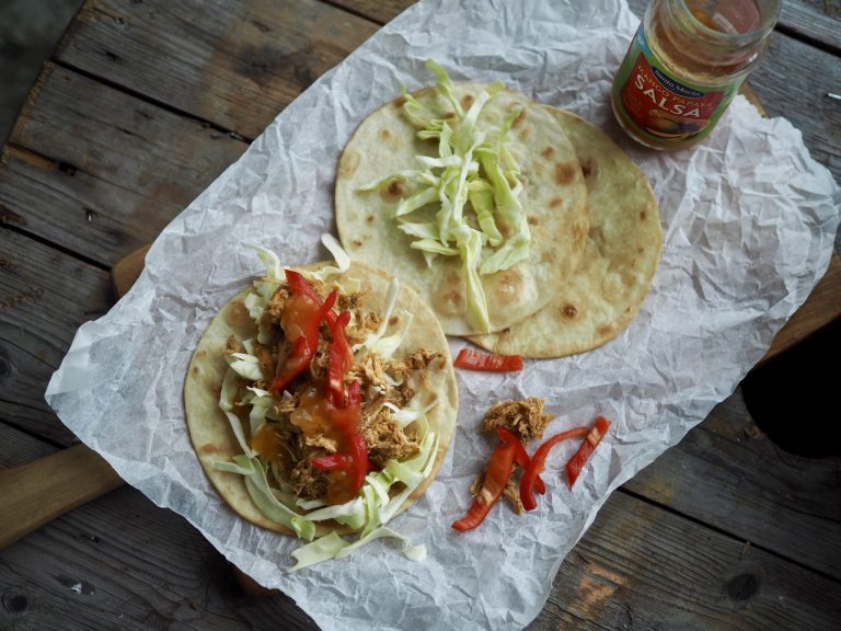 Hel kyckling i CrockPot till tacos