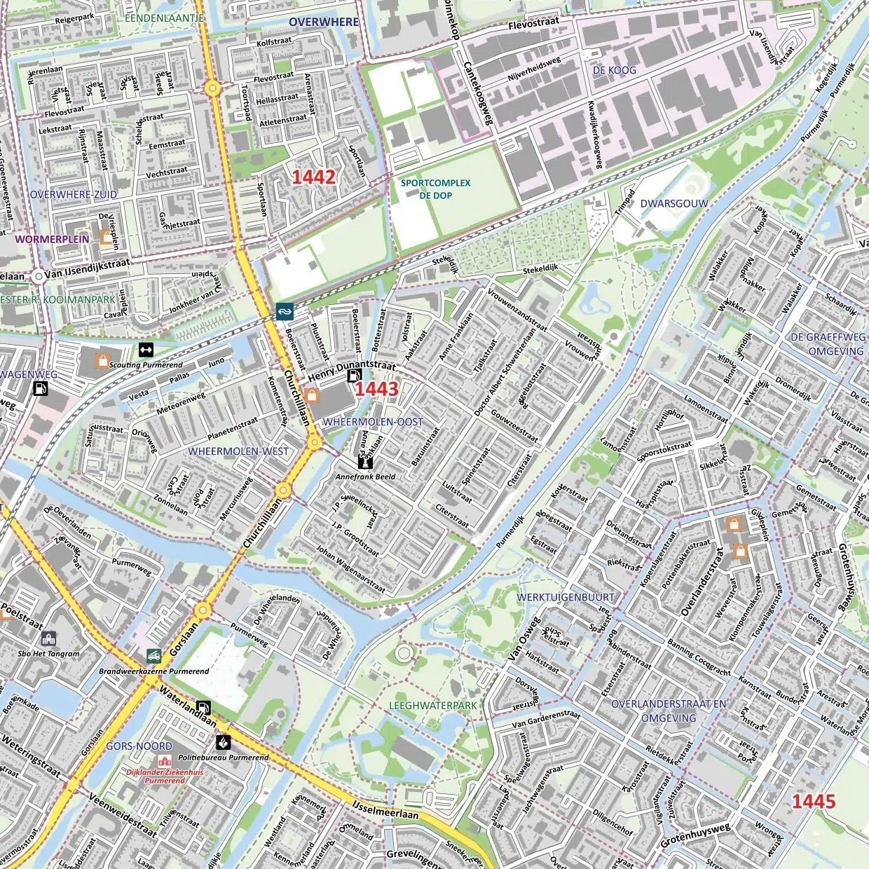 Purmerend Kaart Van Nederland Stadsplattegrond Purmerend VectorMap plattegronden collectie 2020.