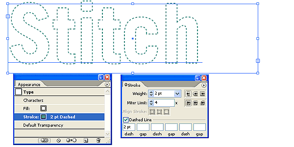 Illustrator Trick 10 Stitched Text Effect Illustrator Tutorials Illustrator Trick 10 Stitched Text Effect Illustrator Tutorials