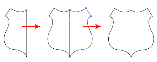 Illustrator Tip 21 Drawing Symmetrical Shaped Shield Illustrator
