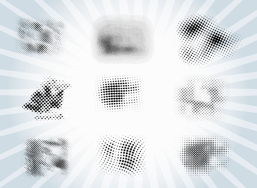 Halftone Brush Patterns