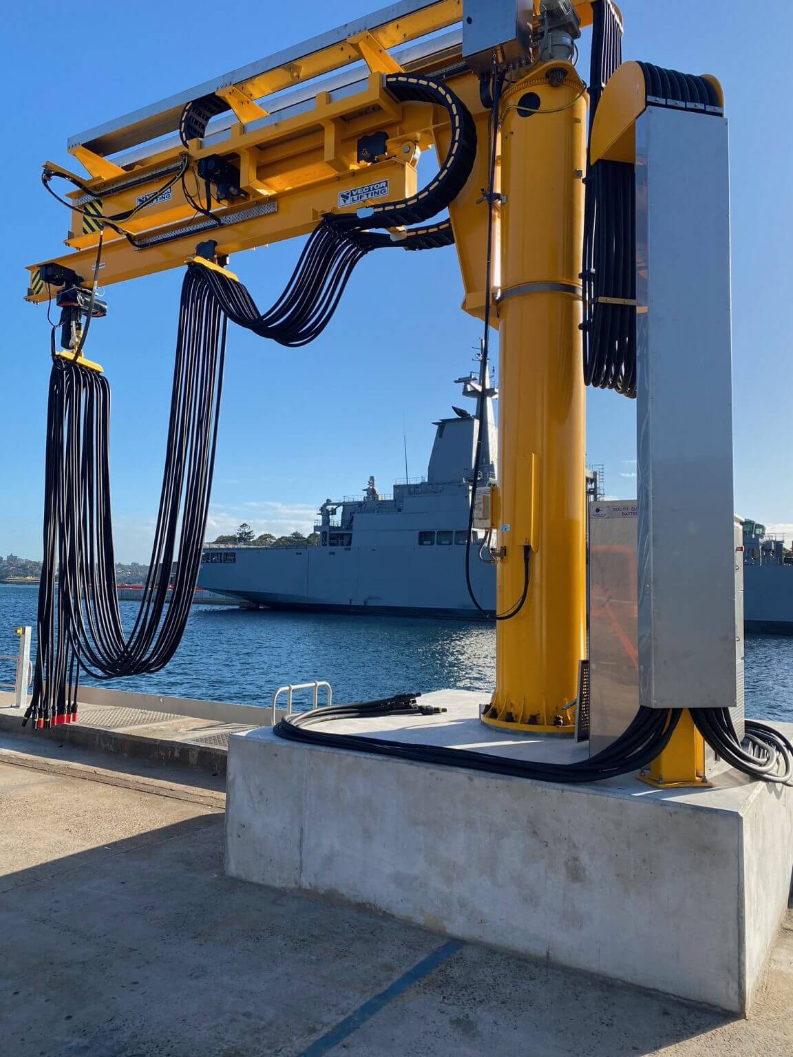 Cathead Extendable Slewing Jib Crane Vector Lifting Vector Lifting