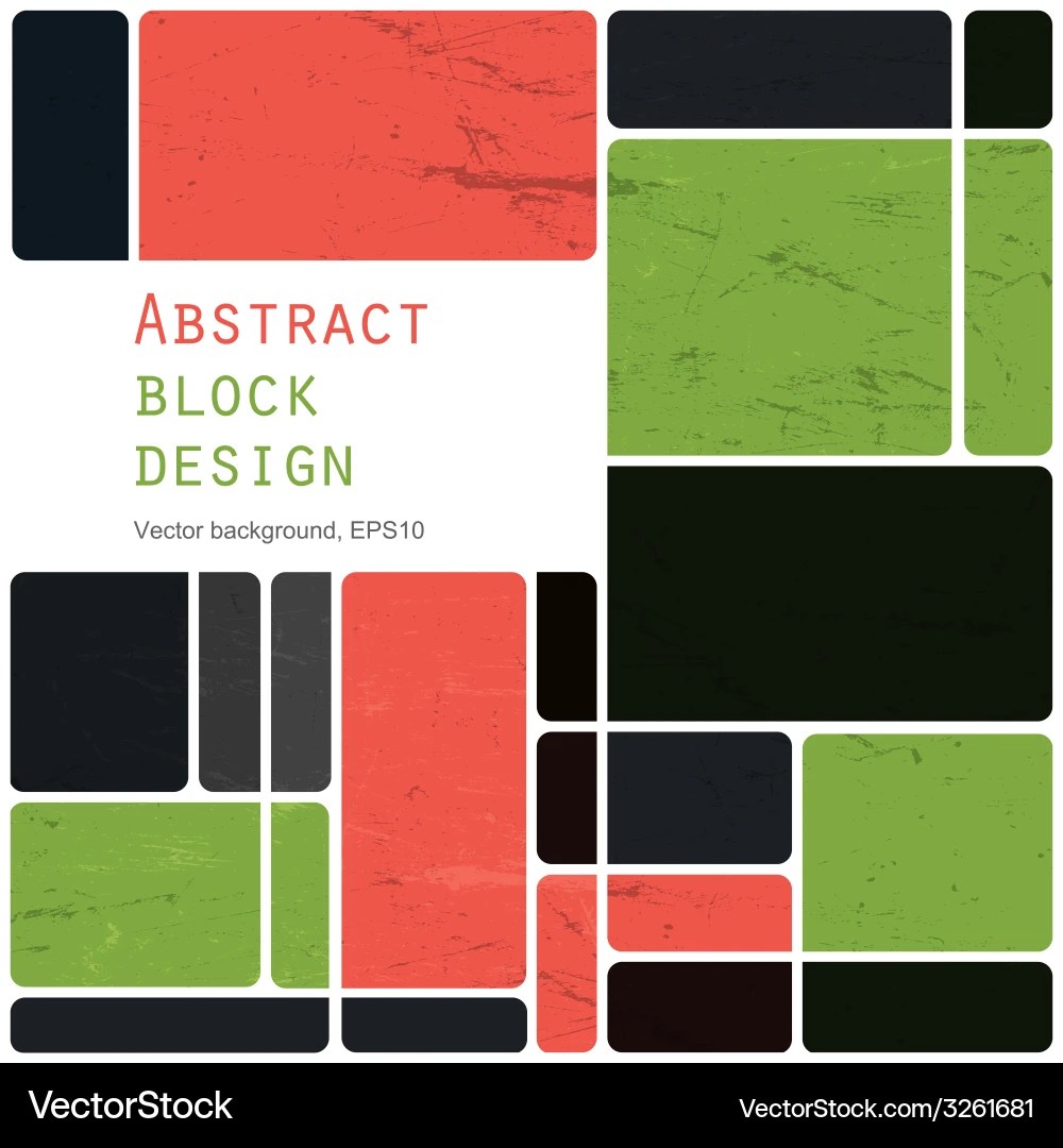 Abstract block design background vector art Download Vintage vectors