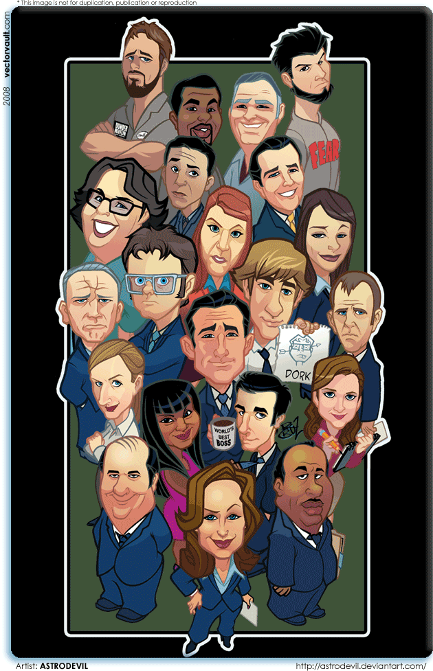The Office Vectorized Vectorvault Vector Art