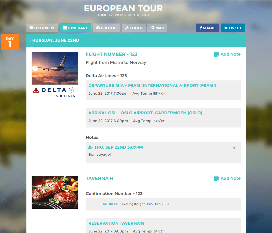Travel Itinerary Template Software for Travel Agencies VECTO Technology