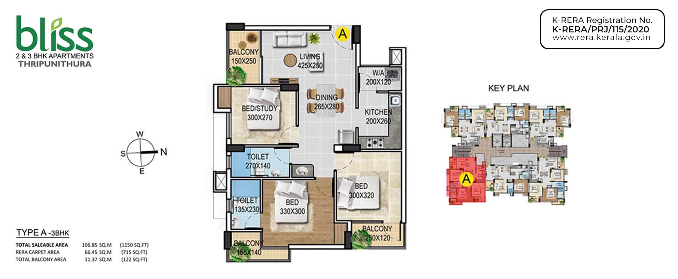 2 & 3BHK Flats in Thrippunithura Apartments in Kochi Veegaland