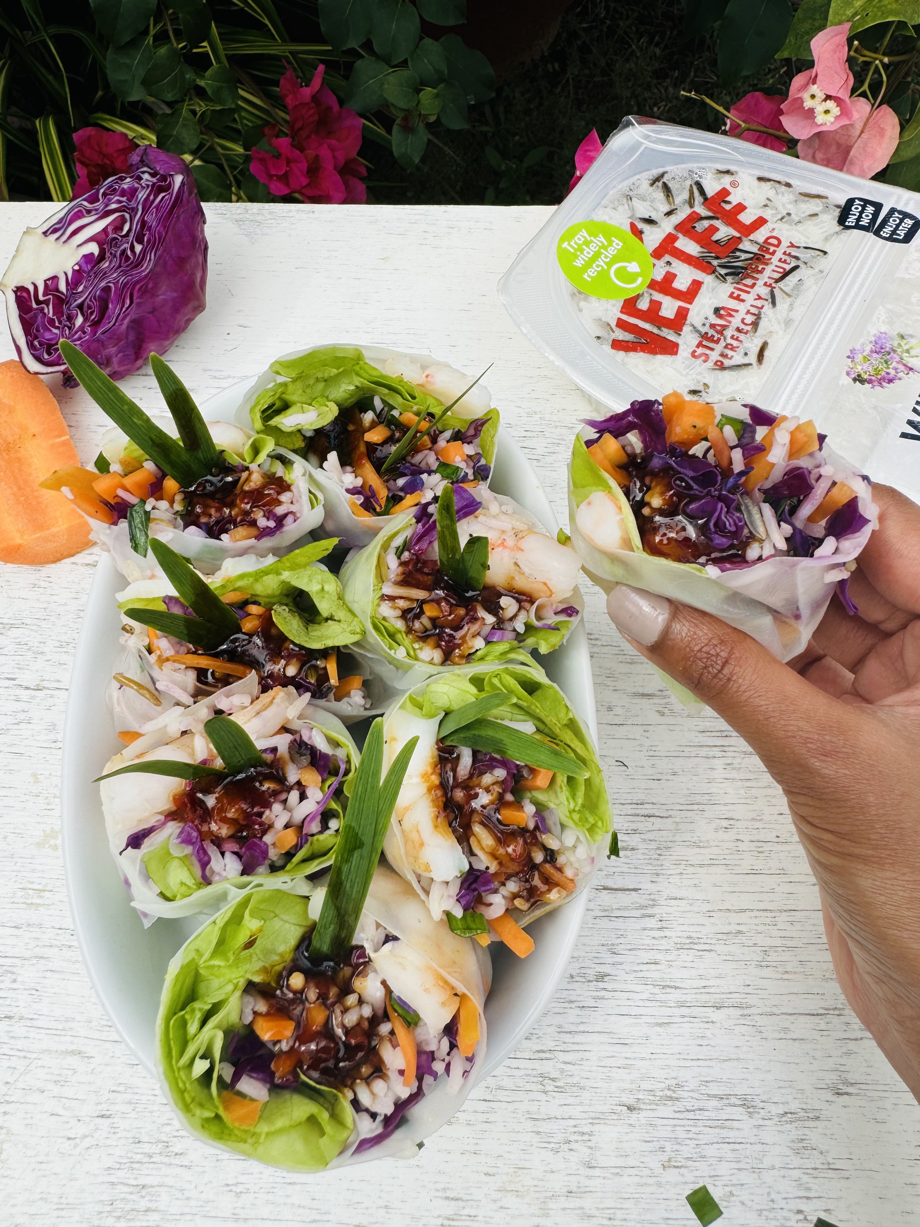 Vietnamese Style Summer Rolls Veetee Microwave Rice